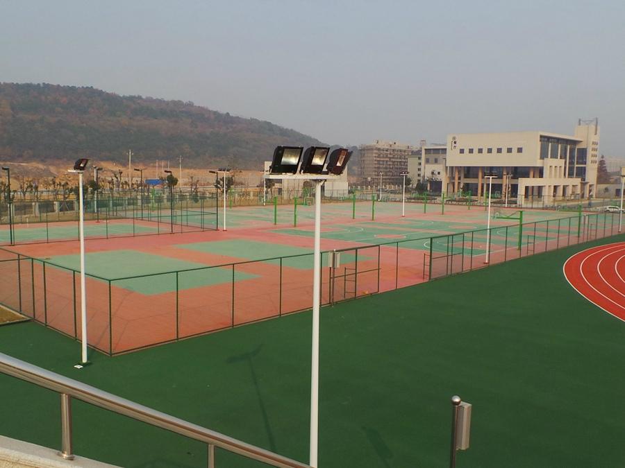 硅PU藍球場鋪設應注意什么？  硅PU藍球場正確鋪設方法