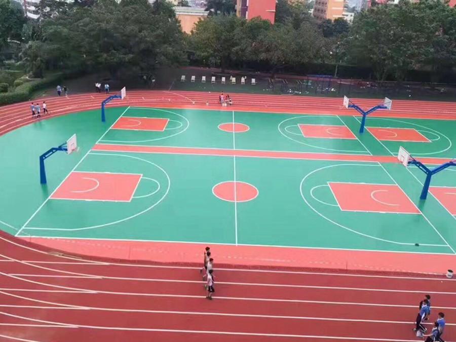 溫度對硅PU籃球場夏季施工有什么影響?夏季施工溫度掌握注意事項